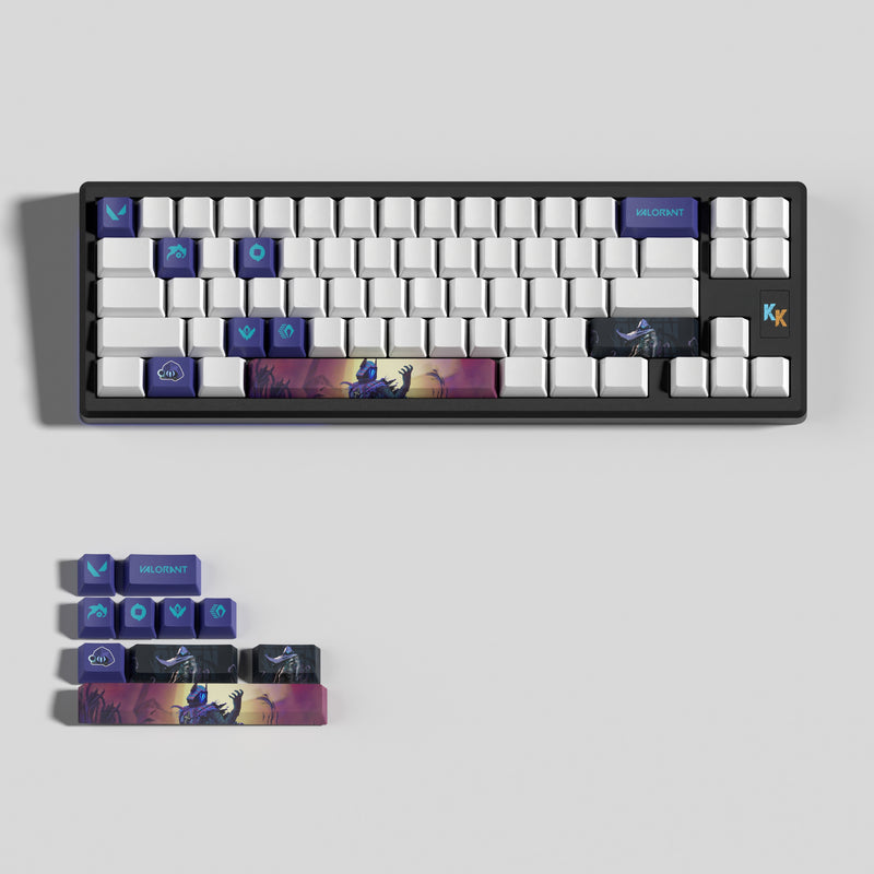 Valorant game keycaps omen jett killjoy sage cypher chmber OEM Profile 10keys PBT dye sub keycaps