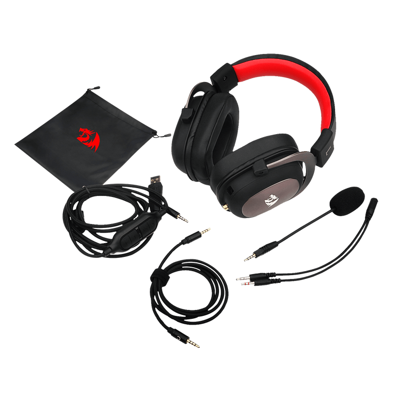 Redragon H510 Zeus Wired Gaming Headset 7.1 Surround Sound Multi Platforms Headphone Works PC Phone PS5/4/3 Xbox One/Series X NS