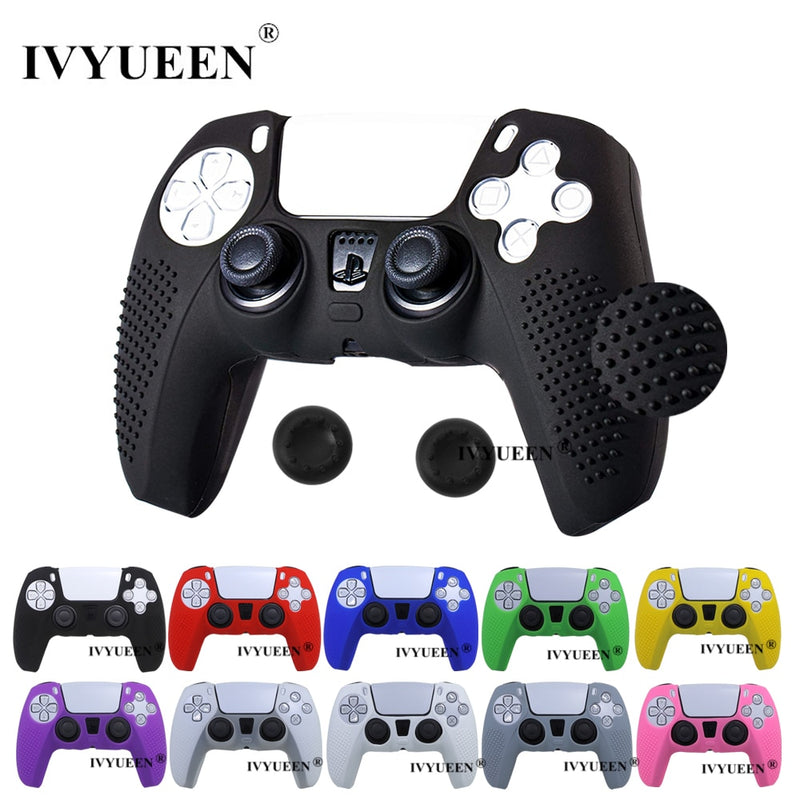 IVYUEEN Anti-slip Silicone Cover Skin for PS5 controller