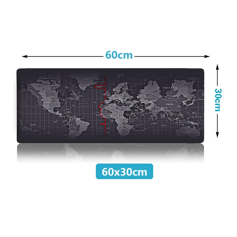 ZUOYA Hot Sell Extra Large Mouse Pad Old World Map Gaming Mousepad Anti-slip Natural Rubber with Locking Edge Gaming Mouse Mat