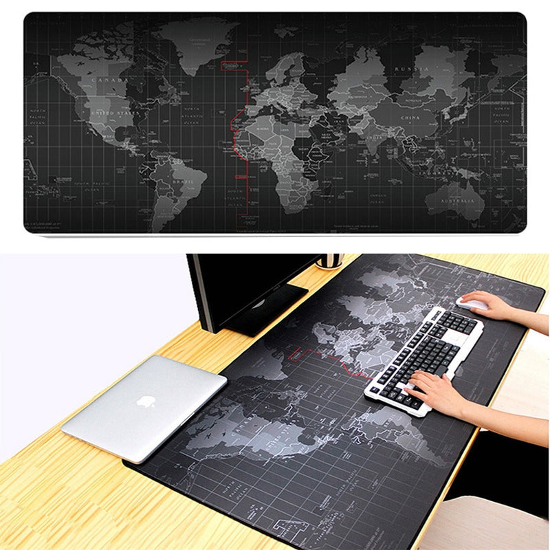 ZUOYA Hot Sell Extra Large Mouse Pad Old World Map Gaming Mousepad Anti-slip Natural Rubber with Locking Edge Gaming Mouse Mat