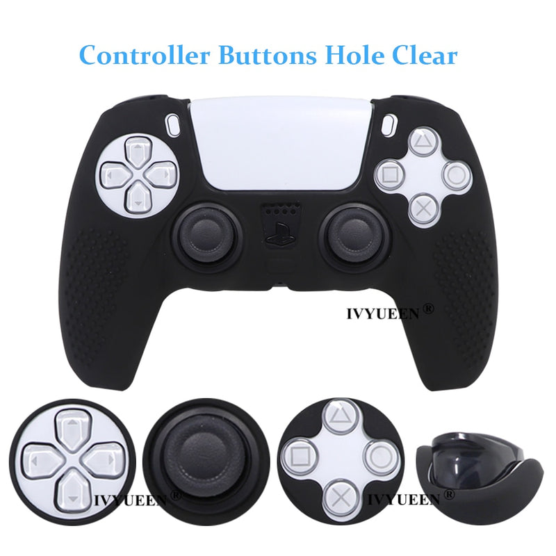 IVYUEEN Anti-slip Silicone Cover Skin for PS5 controller