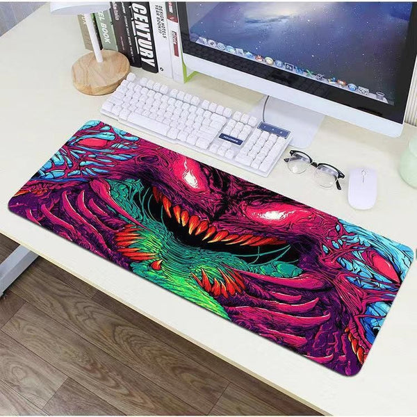 80x30cm XL Lockedge Large Gaming Mouse Pad Computer Gamer Keyboard Mouse Mat Hyper Beast Desk Mousepad for PC Desk Pad