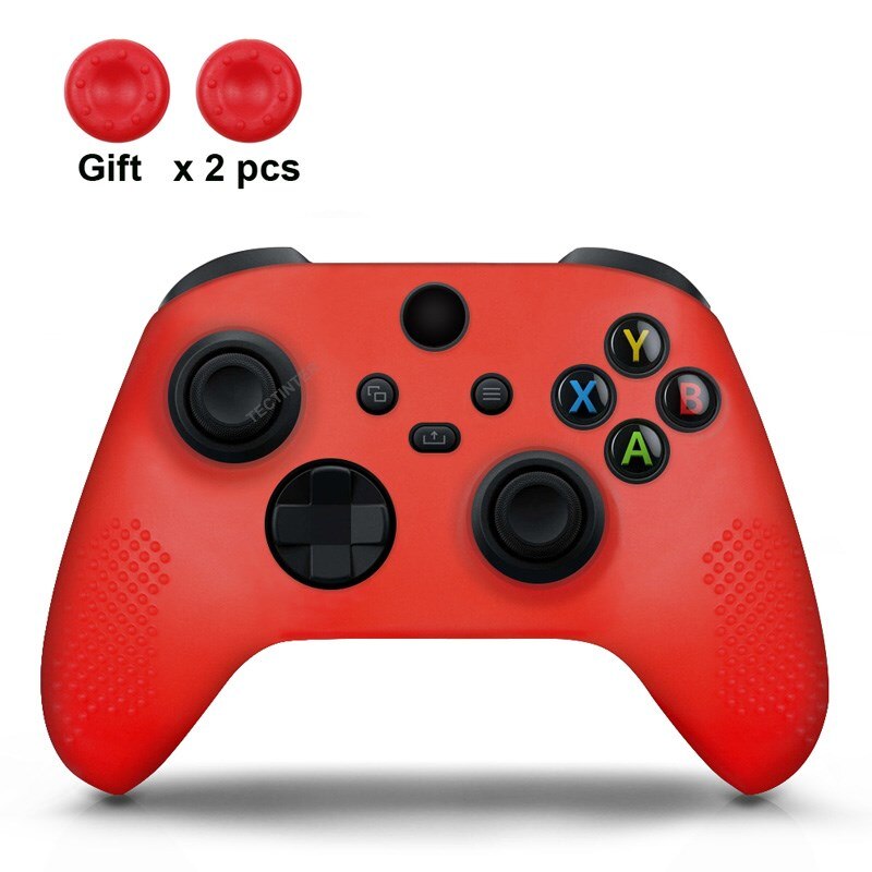 Soft Silicone Case For Xbox Series X/S Controller Protective Skin Gamepad Accessories Thumb Grips Caps Joystick Cover Shell