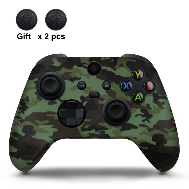 Soft Silicone Case For Xbox Series X/S Controller Protective Skin Gamepad Accessories Thumb Grips Caps Joystick Cover Shell