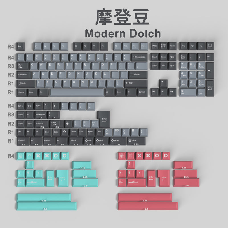 1 Set Cherry Profile Key Caps Only compatible with MX switches