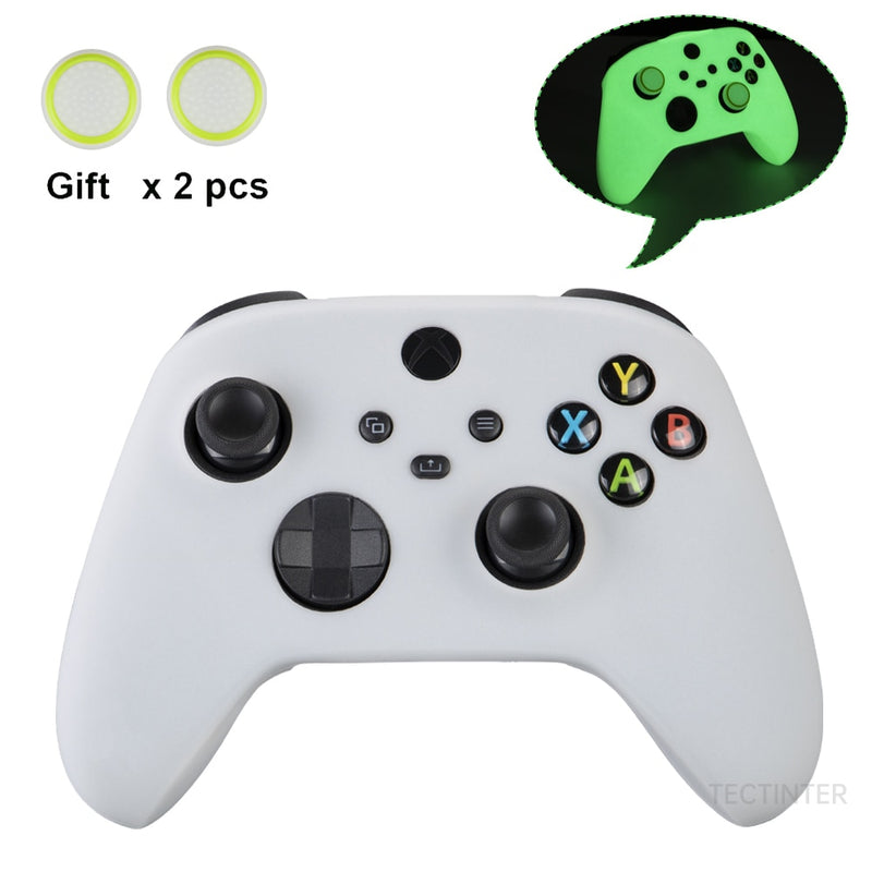 Soft Silicone Case For Xbox Series X/S Controller Protective Skin Gamepad Accessories Thumb Grips Caps Joystick Cover Shell