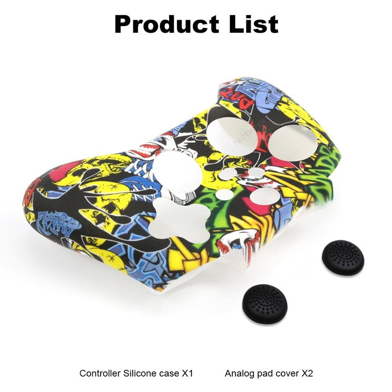 Soft Silicone Case For Xbox Series X/S Controller Protective Skin Gamepad Accessories Thumb Grips Caps Joystick Cover Shell