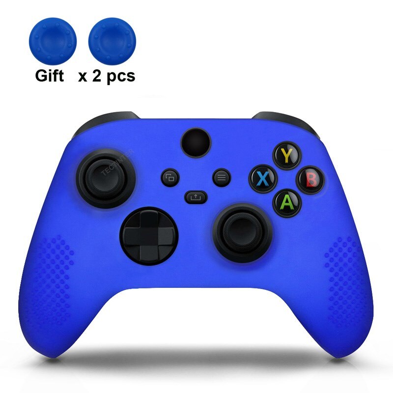 Soft Silicone Case For Xbox Series X/S Controller Protective Skin Gamepad Accessories Thumb Grips Caps Joystick Cover Shell