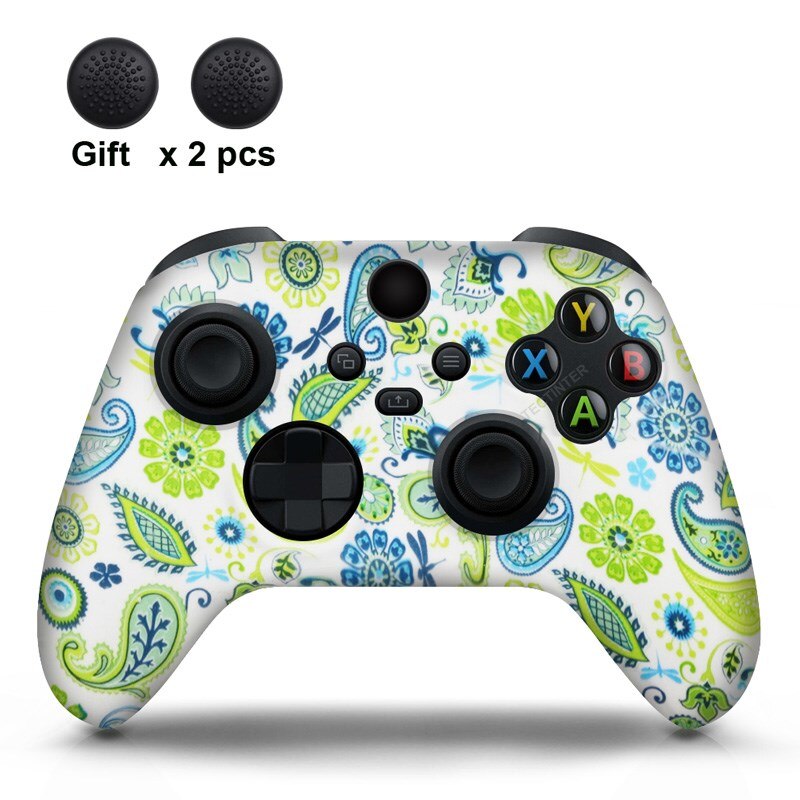 Soft Silicone Case For Xbox Series X/S Controller Protective Skin Gamepad Accessories Thumb Grips Caps Joystick Cover Shell