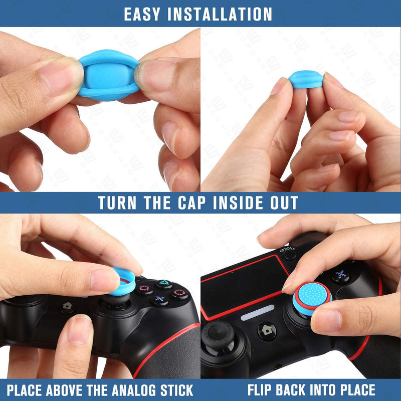 Game Accessory Protect Cover Silicone Thumb Stick Grip Caps