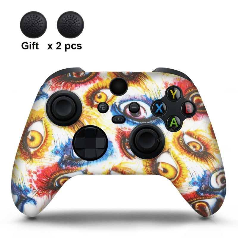 Soft Silicone Case For Xbox Series X/S Controller Protective Skin Gamepad Accessories Thumb Grips Caps Joystick Cover Shell