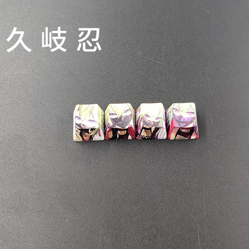 4pcs Genshin Impact PBT Sublimation R4 Cherry OEM Keycaps