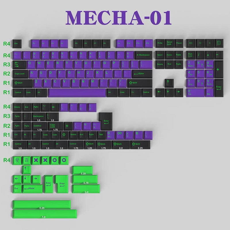 1 Set Cherry Profile Key Caps Only compatible with MX switches