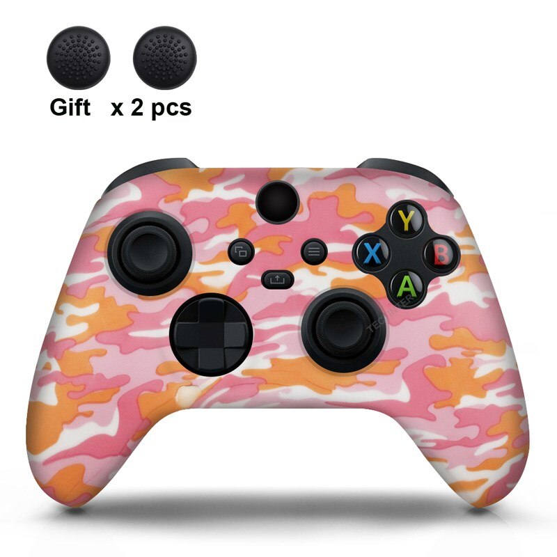 Soft Silicone Case For Xbox Series X/S Controller Protective Skin Gamepad Accessories Thumb Grips Caps Joystick Cover Shell